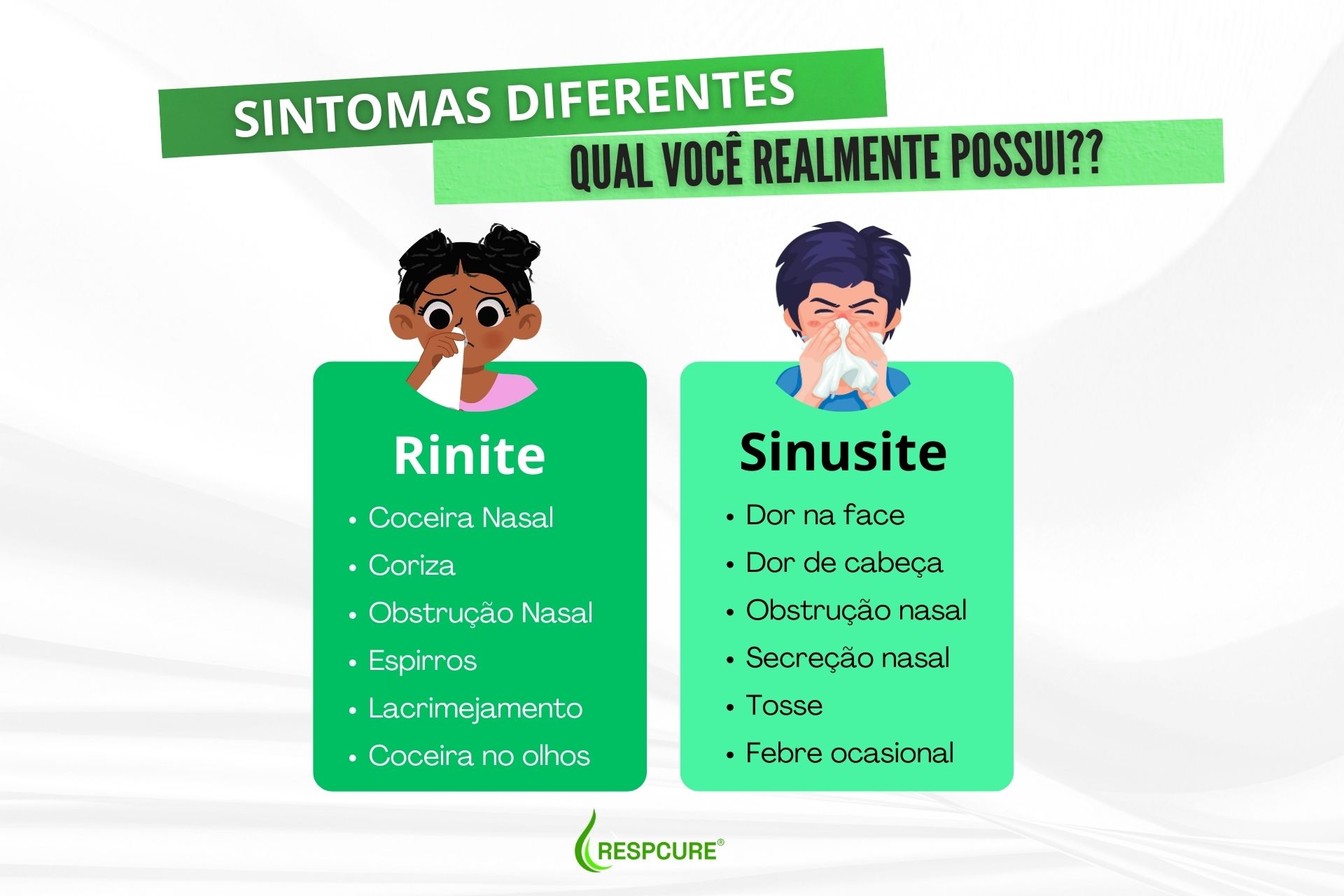 rinite ou sinute - diferenças blog